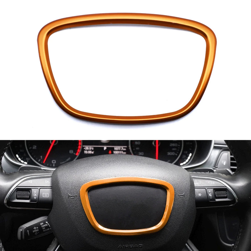 Arco Central de Volante Adesivos Audi A4 B6 B7 B8 A6 C6 A5 Q7 Q5 A3 A4L A8L A6L