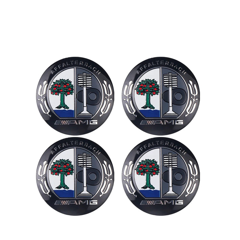 Adesivo Tampas de Cubo de Roda para Mercedes Benz 4 peças 56mm