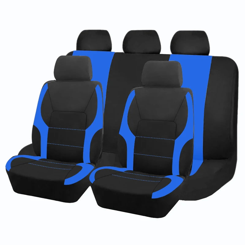 Capas de assento de carro de poliéster universal com design esportivo