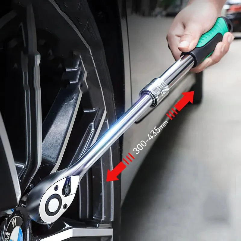Chave de catraca 72 dentes extensível telescópica multifuncional