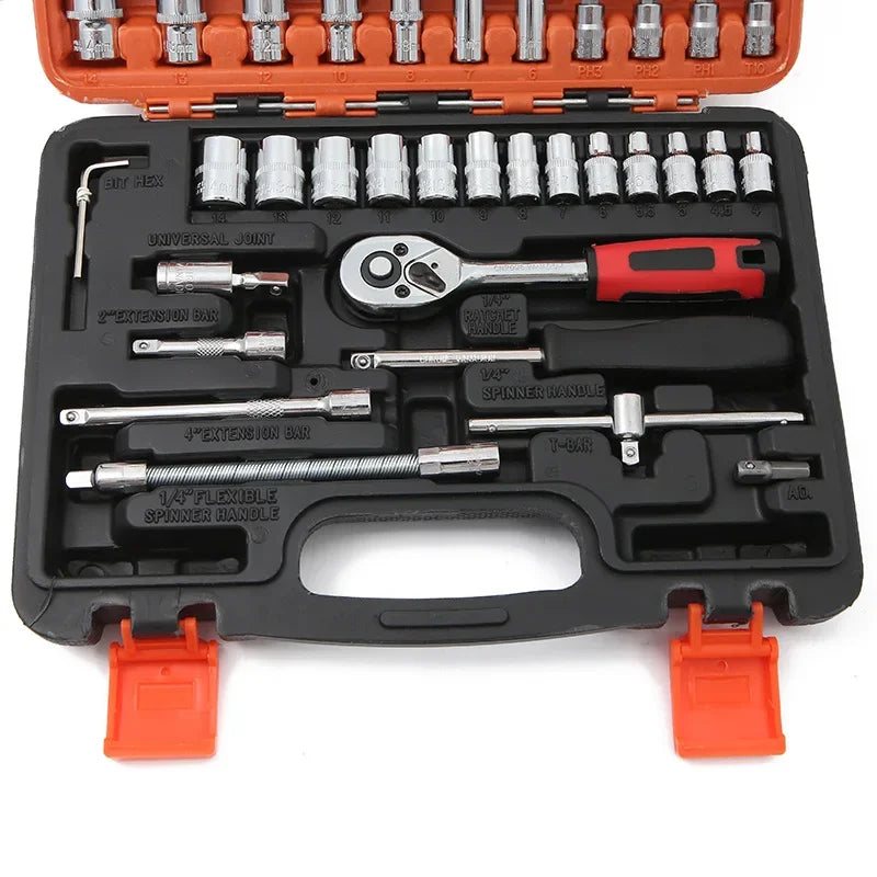 NOVO Kit de ferramentas de reparo de carro 46/53 peças