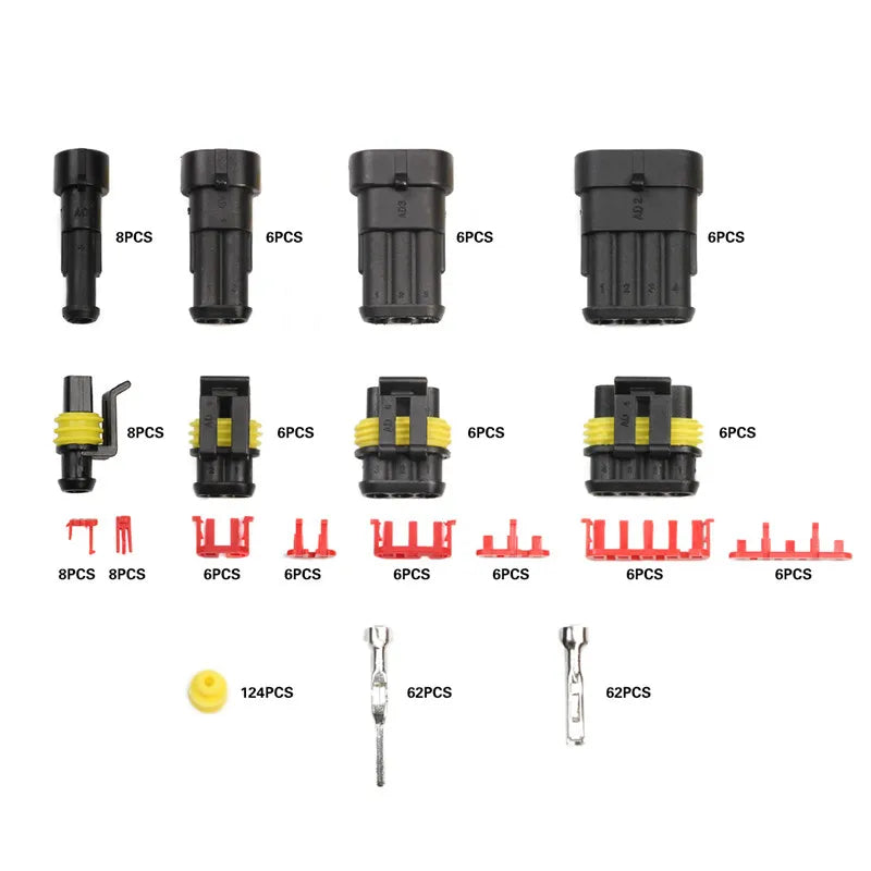 kit Conectores à prova d'água 1/2/3/4
