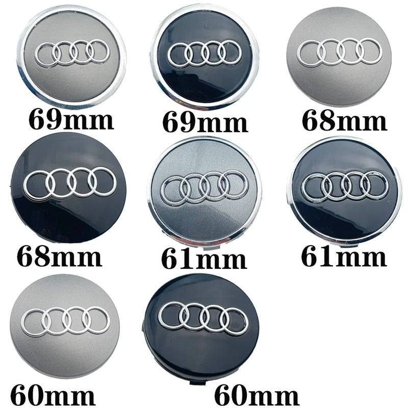 Tampas de centro de cubo de roda de carro 4 Peças
