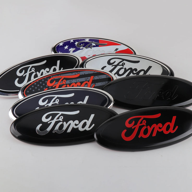 Emblema da Grade Dianteira do Carro, Logotipo do Porta-malas Traseiro para Ford