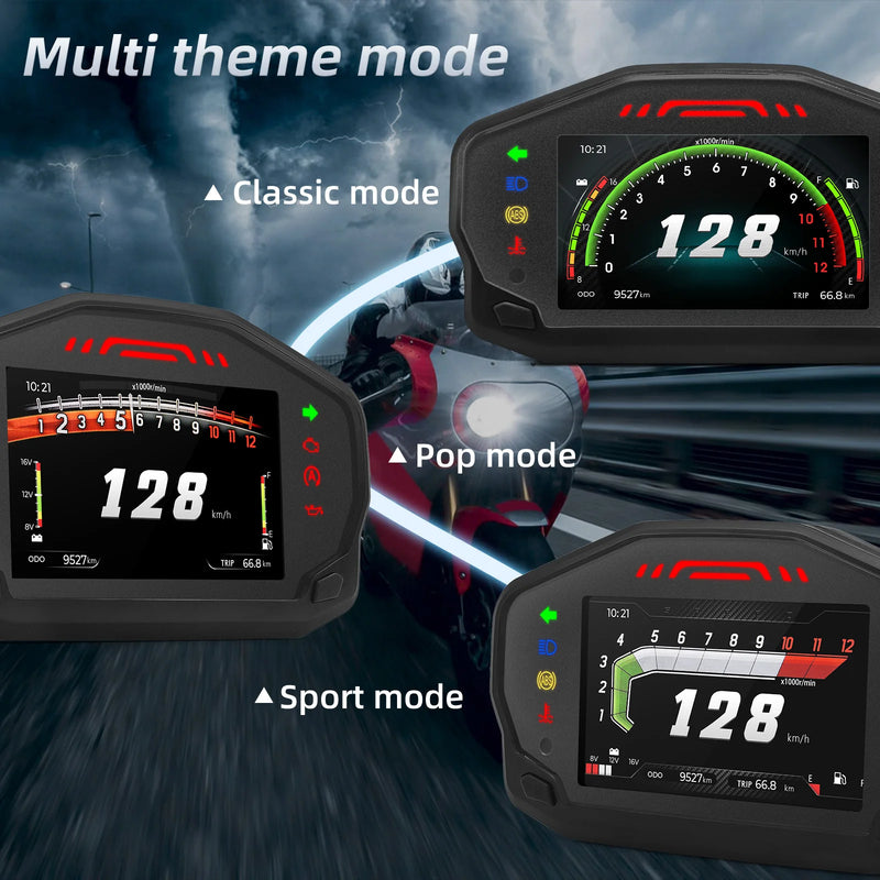 Velocímetro Display Led Universal Motocicleta