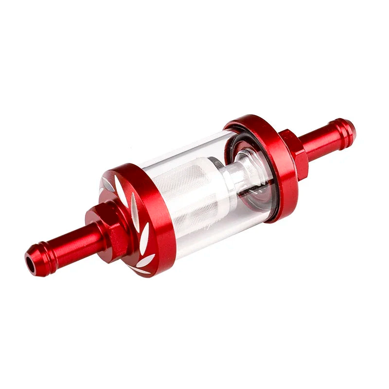 Filtro de Gasolina para Motos 8mm Vidro e Aluminio