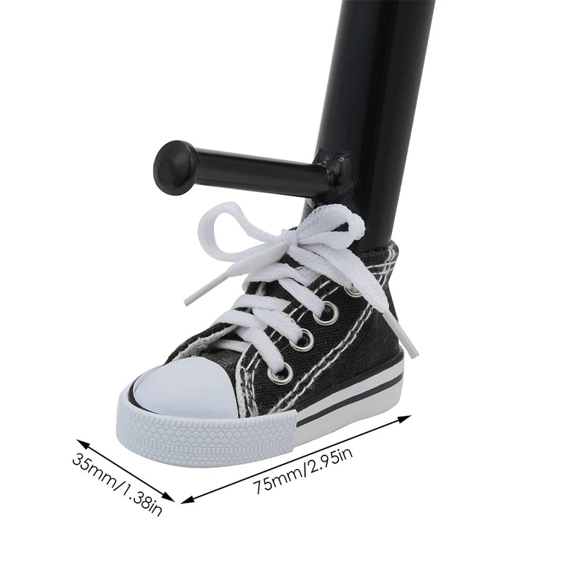 Suporte lateral para motocicleta, capa criativa  mini sapato...Universal.