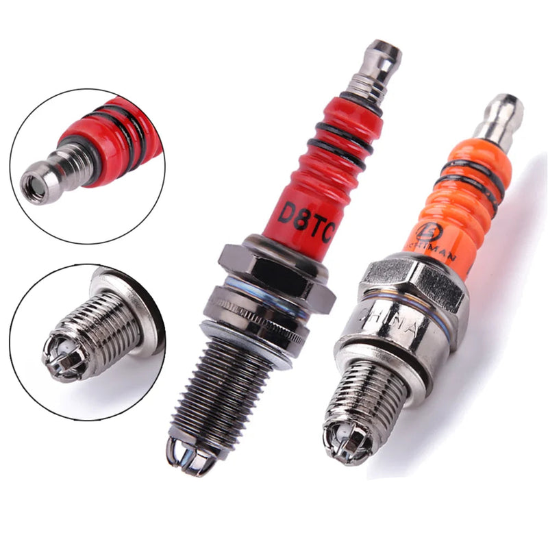 Vela Motocicleta para Honda Yamaha Diâmetro da rosca 10/12mm Alto Desempenho 3-Eletrodo