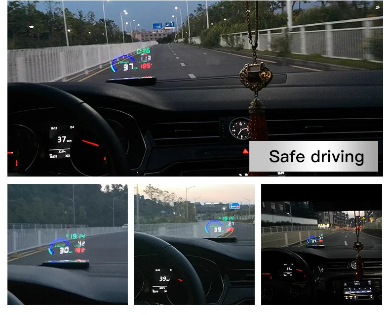 Velocimetro Painel Digital Projetor de Para-Brisa i9 HUD OBD2