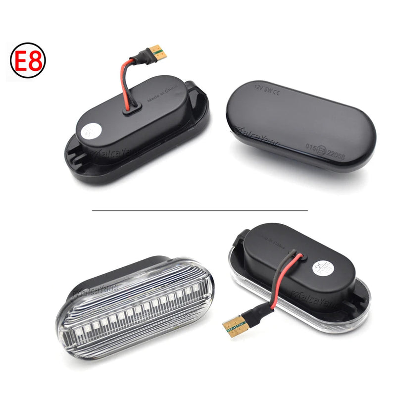 Lampadas Pisca de Led Laterais sequencial Bora Golf Passat Polo Ibiza 2 Peças Dinâmico
