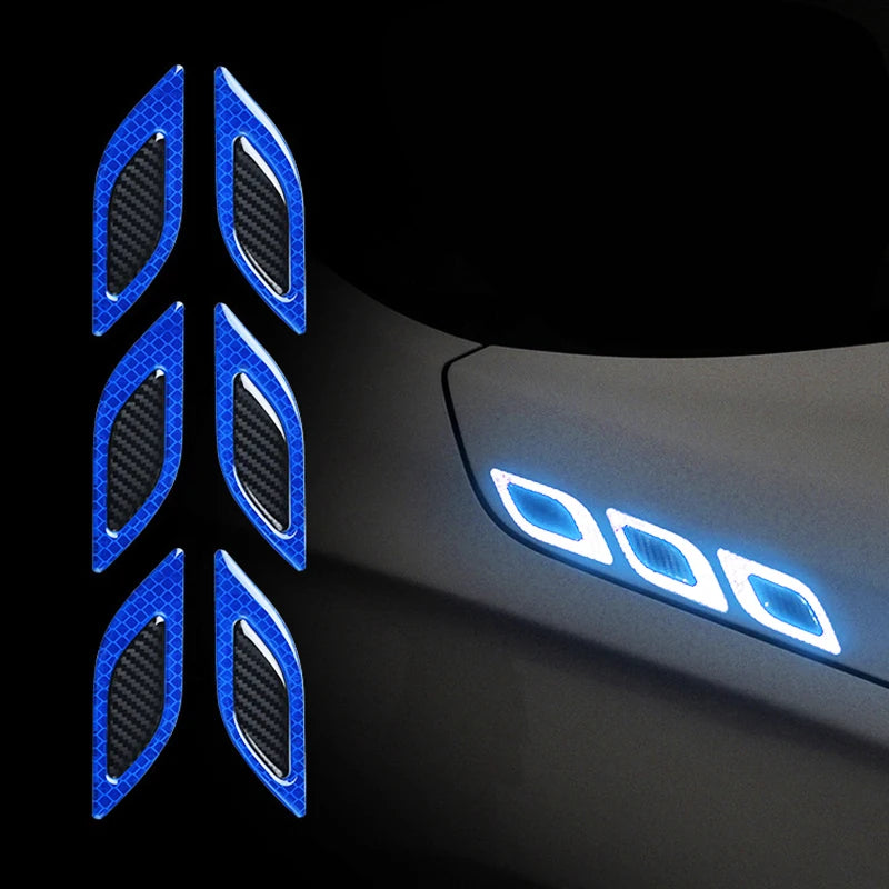 Adesivos de Fibra de Carbono Refletivos 3D para Carro