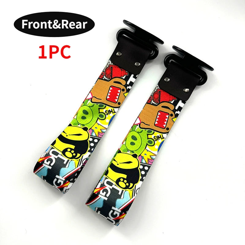 Correia de reboque para carro, decorativa, universal, estilo de corrida