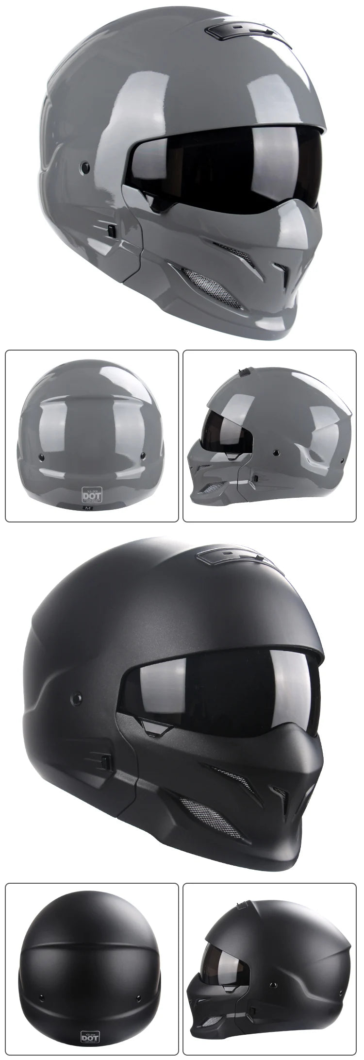 Capacete Retro Destacável Scorpion Predador Gringo