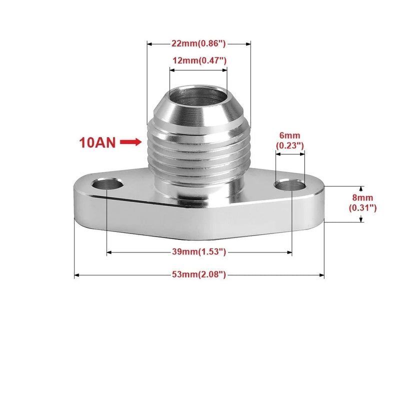 Flange Adaptador Retorno de Óleo Turbo