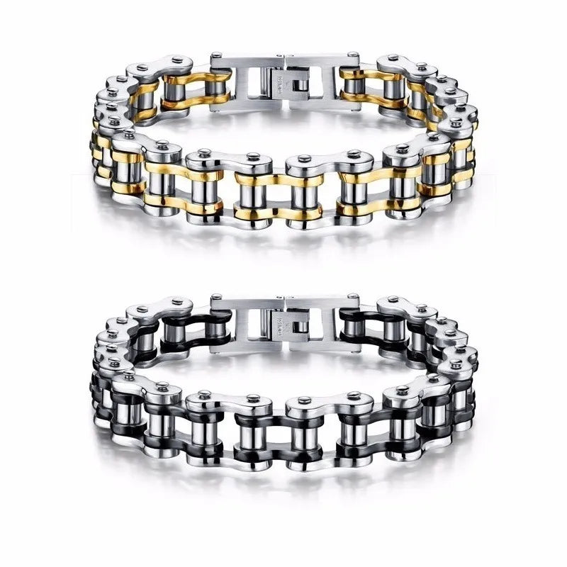 Pulseira de corrente em aço inoxidável