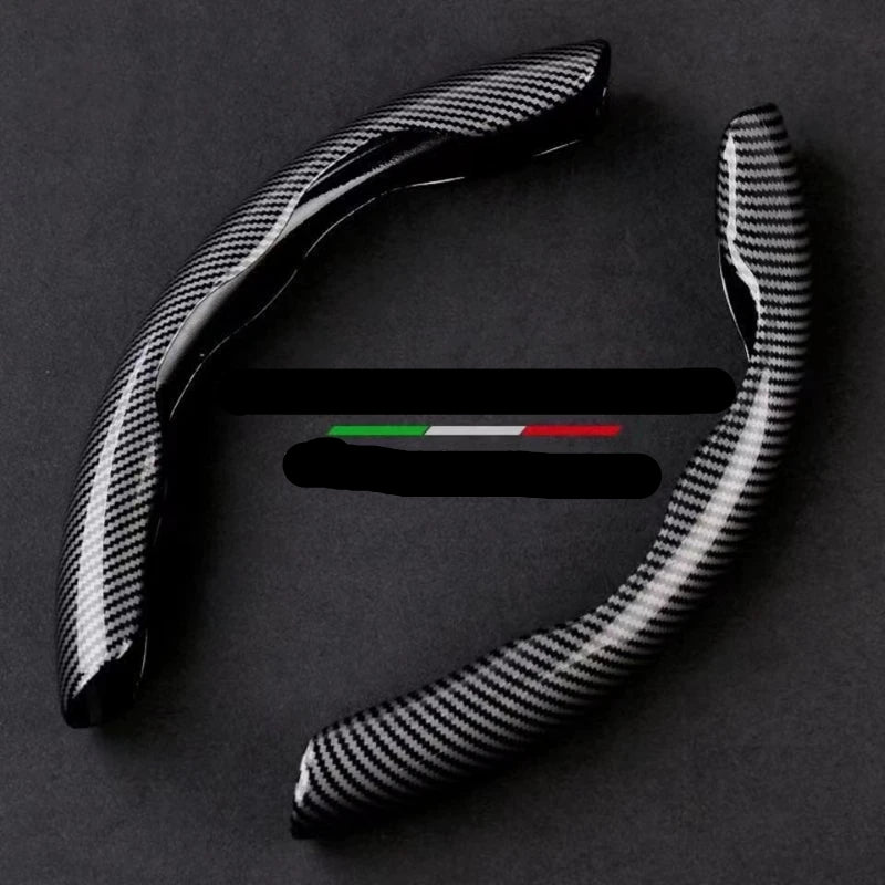 Nova Capa de Volante de Carro Fibra de Carbono Ultrafina Antiderrapante