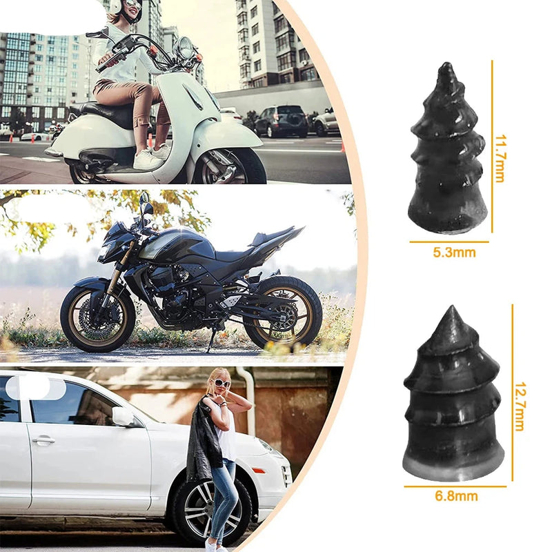 Reparo de Furo no Pneu de Carro, Motocicleta, Caminhão, Scooter e Bicicleta.