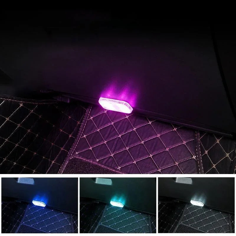 Luzes LED sem Fio para Interior de Carro Neon Automotiva Recarregável por USB