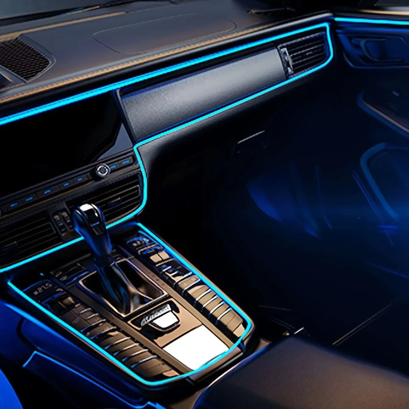 LED Car Interior Decoração Luz USB Faixa de Neon