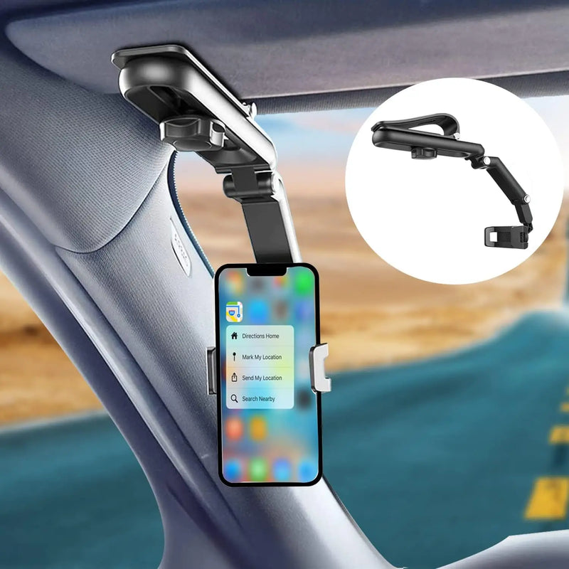 Suporte de Celular com viseira solar para carro multifuncional