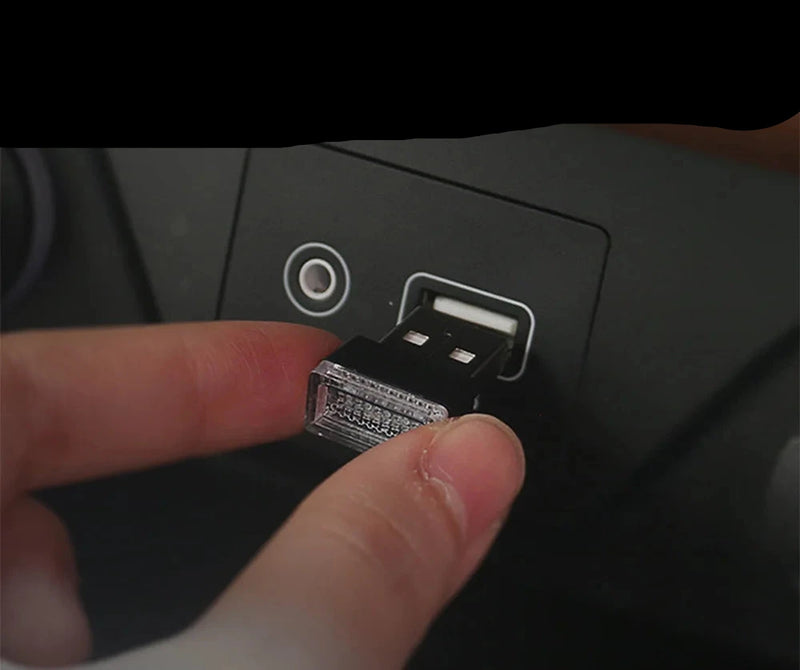 Mini USB LED Decoração Lâmpada Interior Do Carro