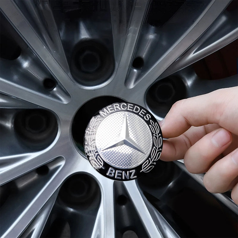 Adesivo Tampas de Cubo de Roda para Mercedes Benz 4 peças 56mm