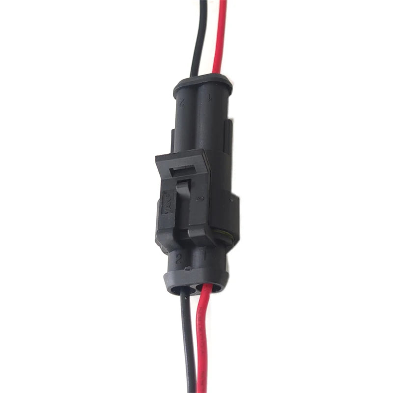 Conector elétrico macho e fêmea à prova d'água plugues modo de 2 pinos com fio