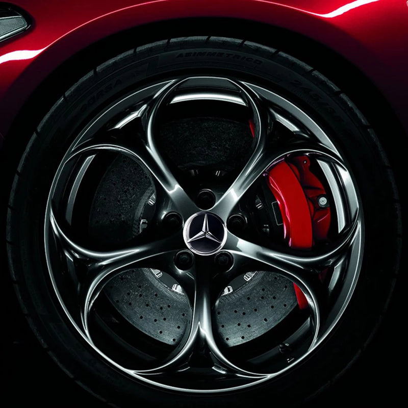 Adesivo Tampas de Cubo de Roda para Mercedes Benz 4 peças 56mm