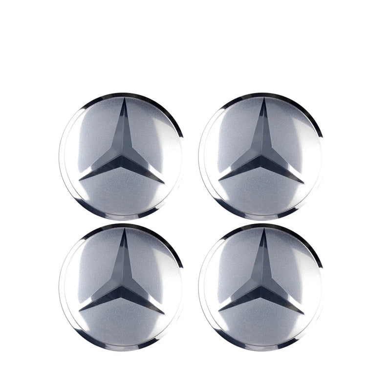 Adesivo Tampas de Cubo de Roda para Mercedes Benz 4 peças 56mm