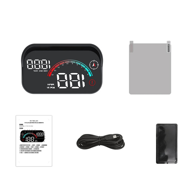 Velocimetro Painel Digital Led Projetor de Para-Brisa GPS