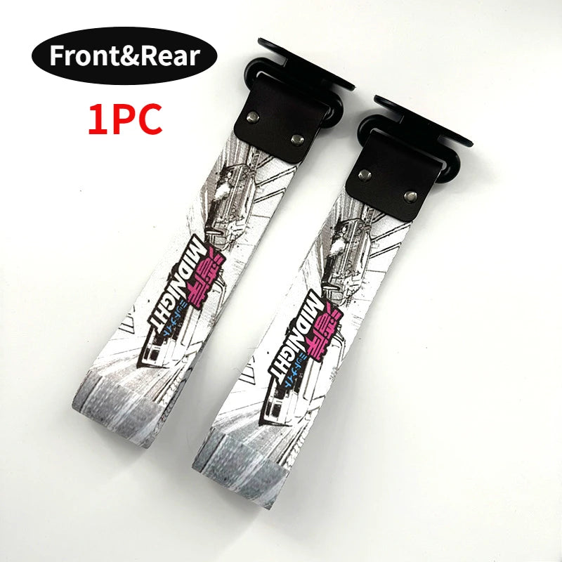Correia de reboque para carro, decorativa, universal, estilo de corrida
