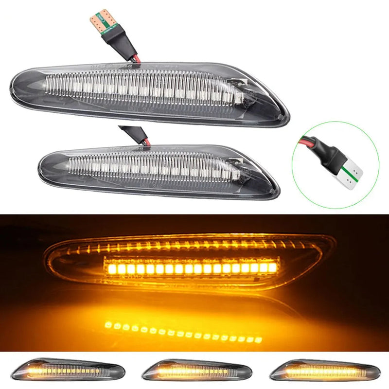 Lampada Led Pisca Lateral Sequencial para BMW E90 E91 E92 E93 E60 E87 E82 E46