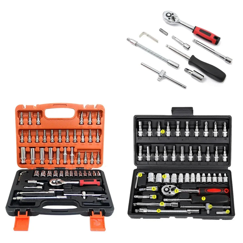 NOVO Kit de ferramentas de reparo de carro 46/53 peças