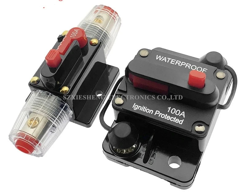 FUSIVEL\disjuntor 12-48V DC para carro barco e som automotivo