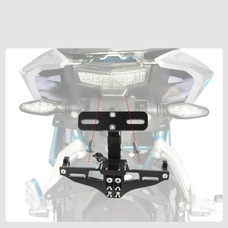 Suporte de Placa Elinador de Rabeta em Aluminio YAMAHA R15 V3 R15V3