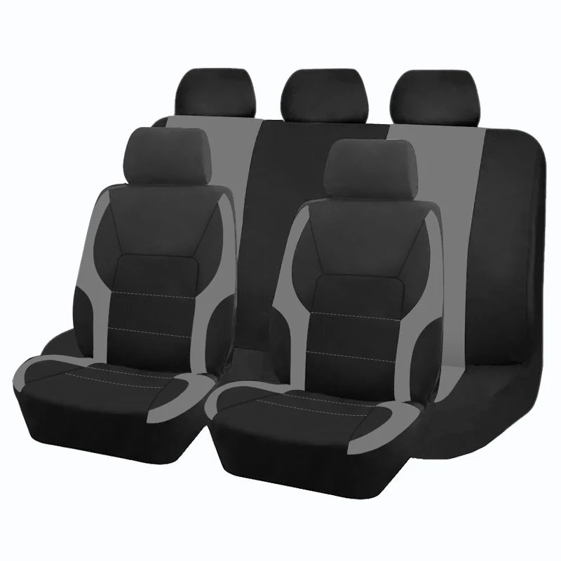 Capas de assento de carro de poliéster universal com design esportivo