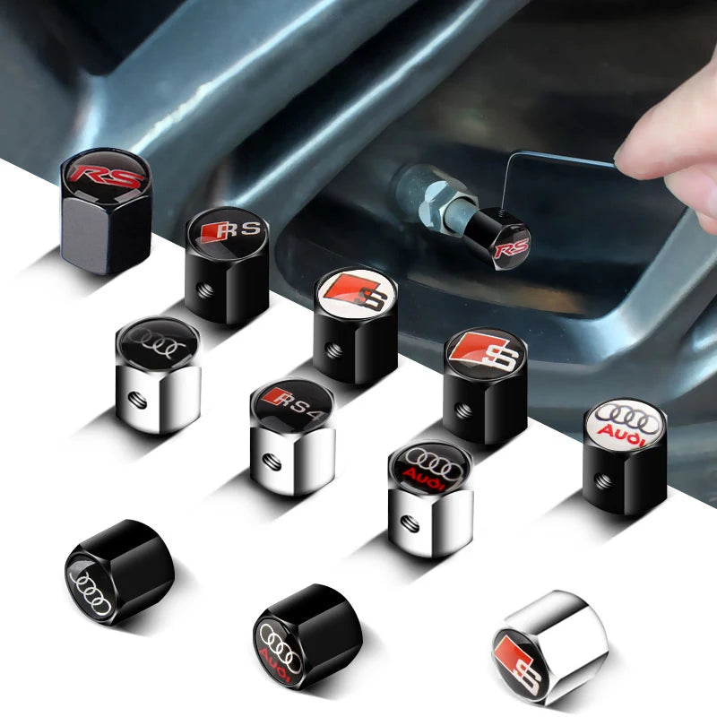 Tampas de Bicos de Rodas AUDI com Chave Gringo