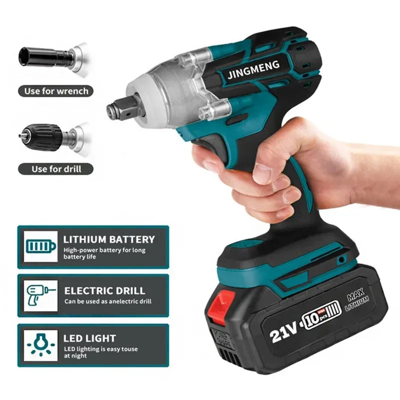 Chave de impacto elétrica sem fio bateria de 21 V