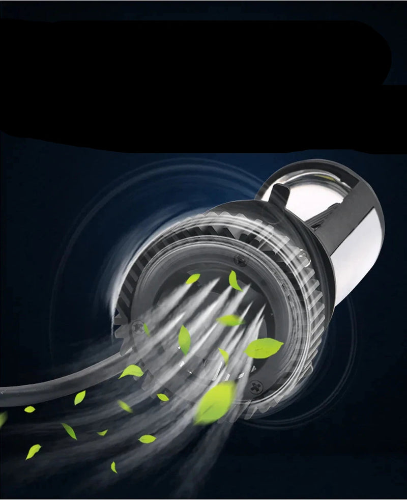 Farol Lente Projetor com Ventoinha H4 LED