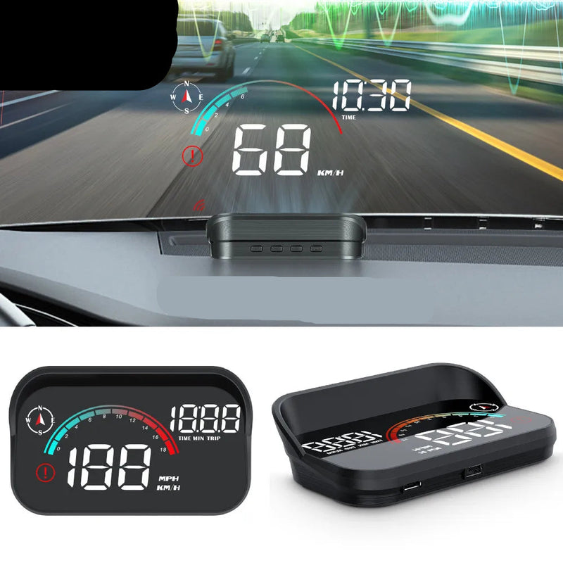 Velocimetro Painel Digital Led Projetor de Para-Brisa GPS