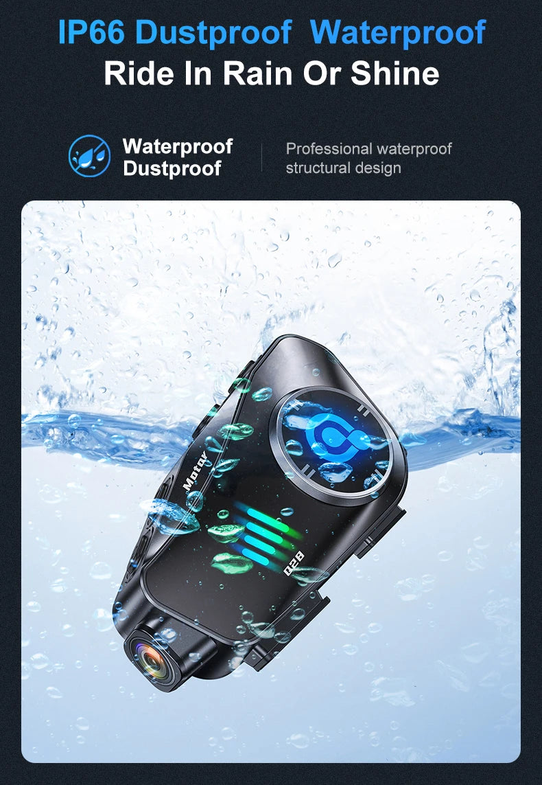 Gravador de capacete com Bluetooth e Wifi á Prova D´Água