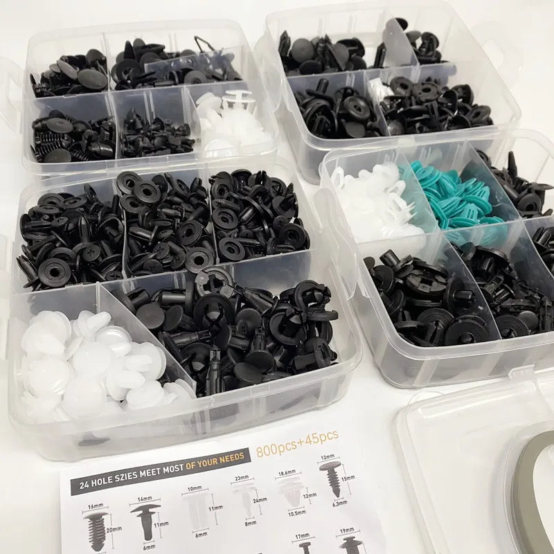 Kit de Clipes de Fixação de Carro Para-Lama Rebite Clipes de Plástico para arroceria