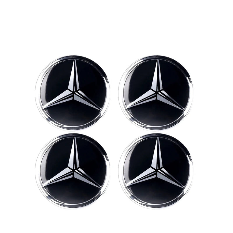 Adesivo Tampas de Cubo de Roda para Mercedes Benz 4 peças 56mm
