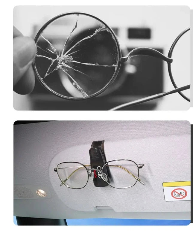 Suporte para óculos de sol estilo carro