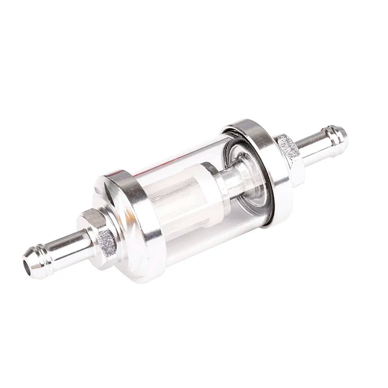 Filtro de Gasolina para Motos 8mm Vidro e Aluminio