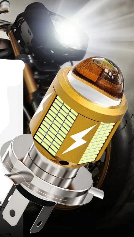 LED Motocicleta Farol Lâmpadas H4 10000 Lumens