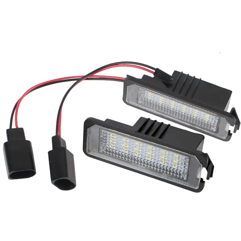 Lampada Led para Placas 2Pcs 12V 6500K VW Golf MK4 MK5 MK6 Passat Polo