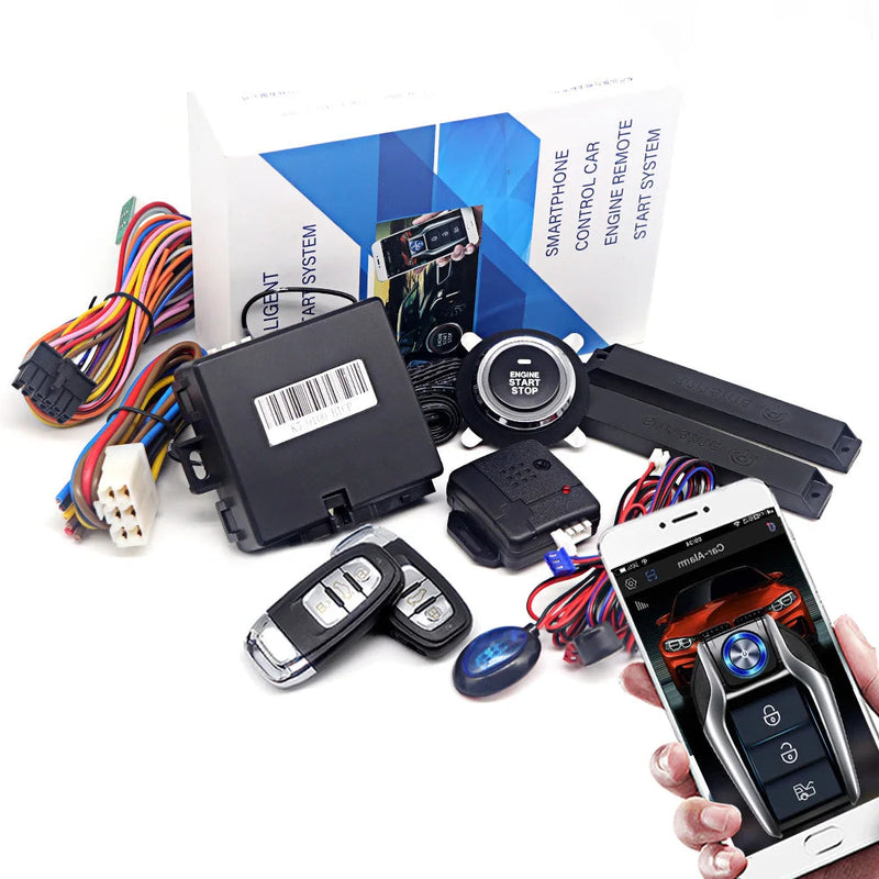 Alarme Universal para Carro, Sistema de Partida Automática no Controle Remoto