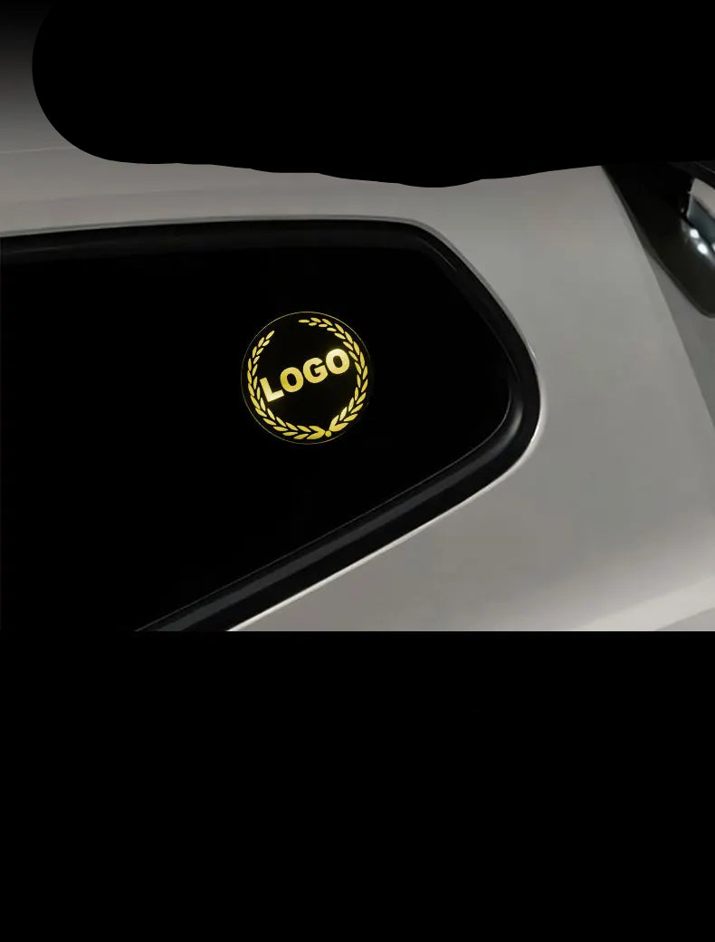 Luz ambiente para janela triangular de carro, sensor inteligente