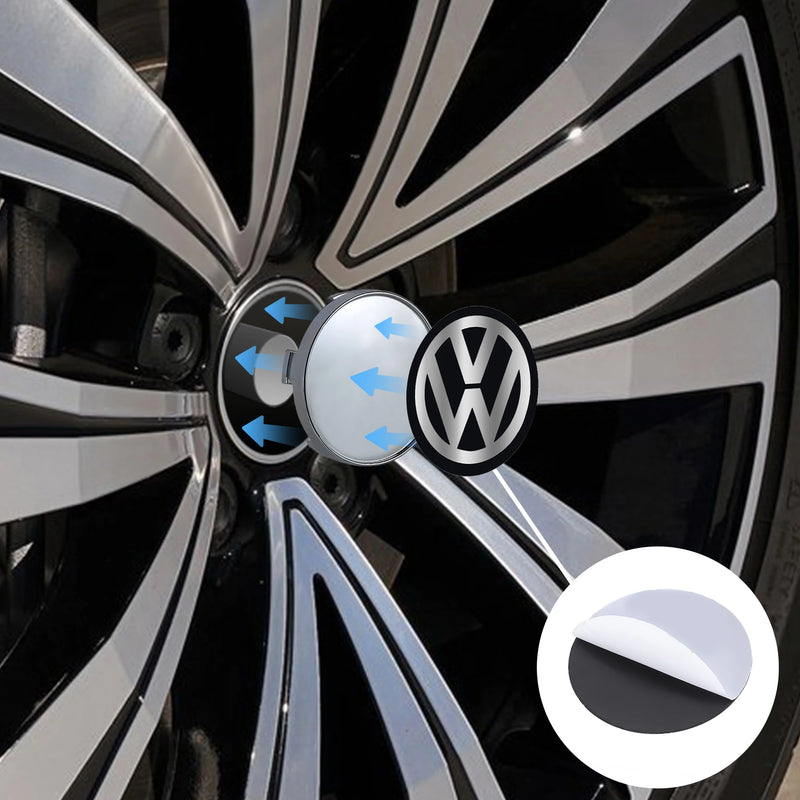 Emblema Cubo Roda para Volkswagen  4pcs 60/63/68